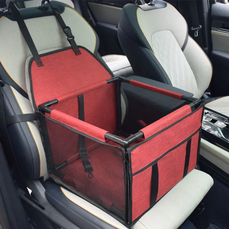 Waterproof Travel Dog Car Seat Cover – Hammock-Style Carrier Basket for Small & Medium Pets