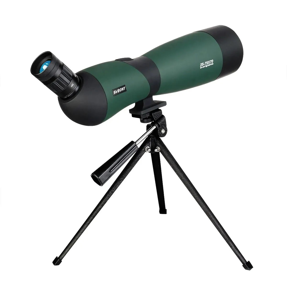 SV403 Zoom Telescope 25-75x70mm Spotting Scope, Multi-Coated Optics Monocular, 64-43ft/1000 Yards, Includes Table Tripod