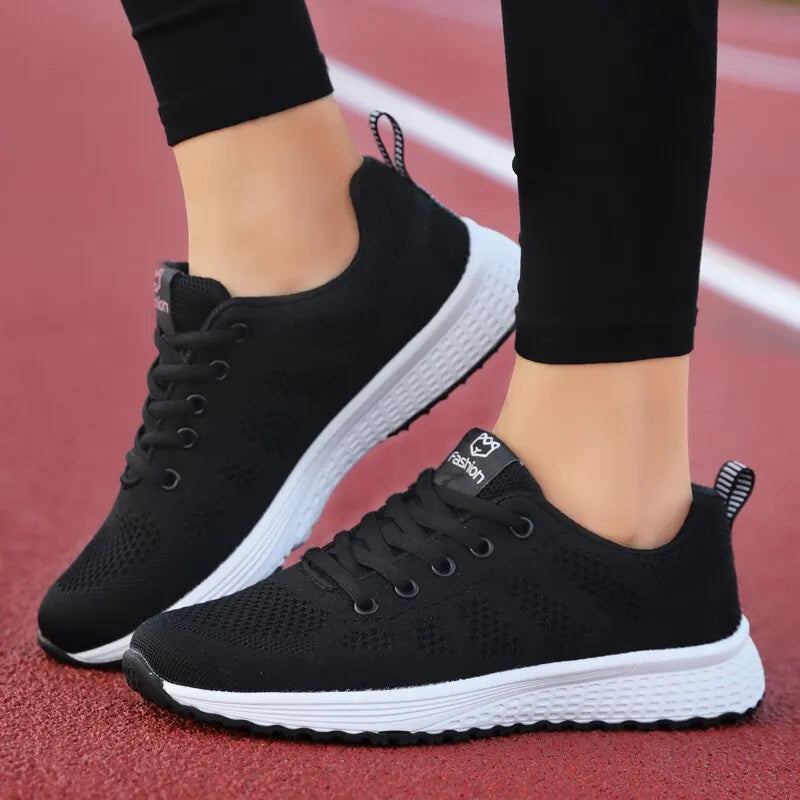 Women's Lightweight Running Sneakers – Comfortable Sport Shoes for Jogging and Tennis