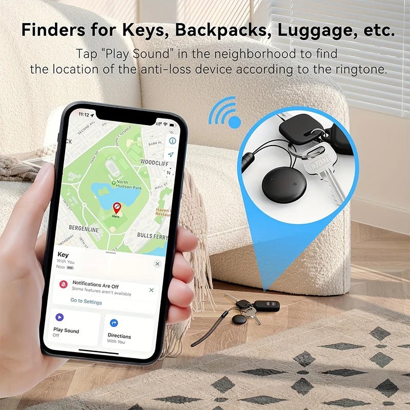 4PCS Smart iTag Global Locator GPS Tracker Works with iOS Find My APP Anti-lost Finder Locator for Keys Wallet Car Pet Luggage