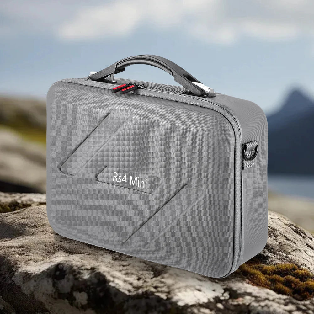 Waterproof Protective Case for DJI RS4 Mini – PU Leather Anti-Scratch Travel Storage Box