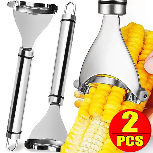 Stainless Steel Manual Corn Peeler: Household Kitchen Tool for Threshing, Shaving, and Stripping Corn Cob