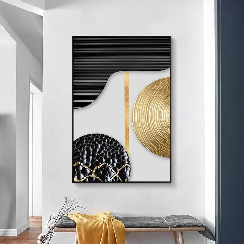 🖼️ Modern Abstract Geometric Canvas Wall Art | Nordic Style Living Room Decoration