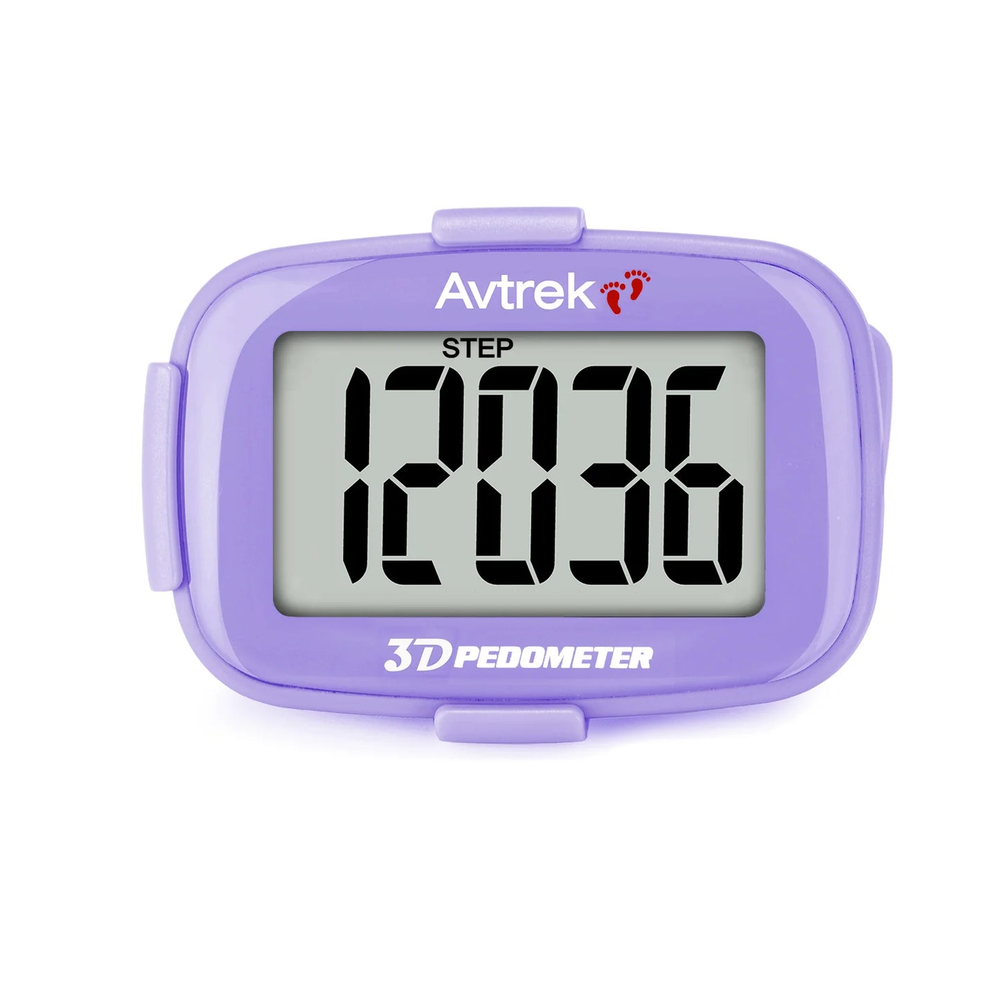 Avtrek 3D Mini Digital Step Counter Pedometer – Portable Pocket Step Tracker with Clock for Walking, Running, Outdoor Fitness