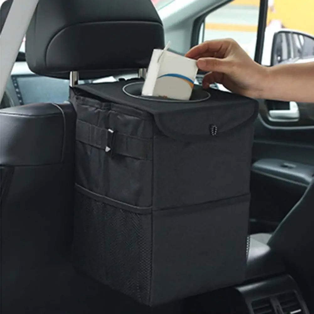 Leak-Proof Car Trash Bag - Space-Saving Vehicle Garbage Storage for Auto Accessories