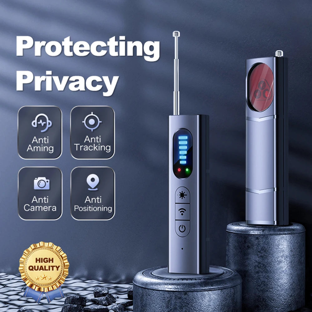 T15 1MHz-6.5GHz Wireless Camera Detector: GPS, WIFI, RF Signal Scanner & Lens Tracker – Ultimate Protection Device!