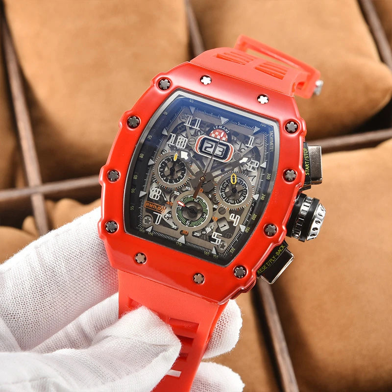New Generation Sports Business Watch – Hollow Design, Mechanical Quartz, Small Three-Disc Display