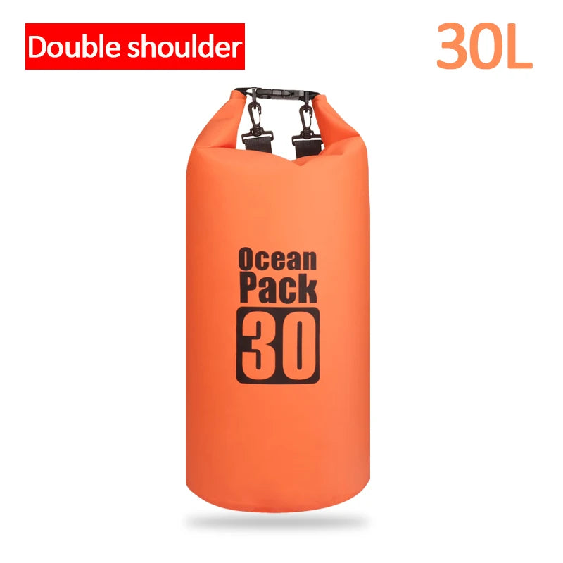 Waterproof Swimming Dry Bags: 500D Dry Sack Options in 2/5/10/15/20/30L for Boating, Fishing, Rafting