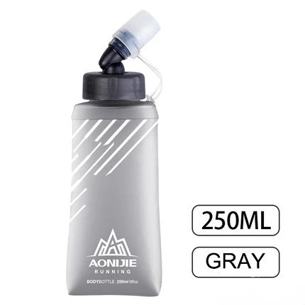 AONIJIE SD09/SD10 Soft Flask – 250ml & 500ml Folding Collapsible TPU Water Bottle, Perfect for Running, Hydration Packs, Waist Bags, & Vests