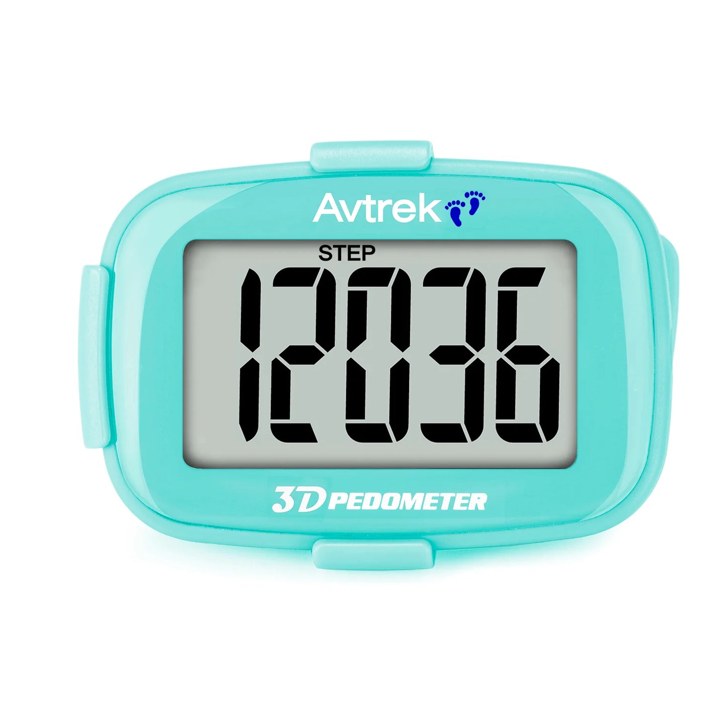 Avtrek 3D Mini Digital Step Counter Pedometer – Portable Pocket Step Tracker with Clock for Walking, Running, Outdoor Fitness