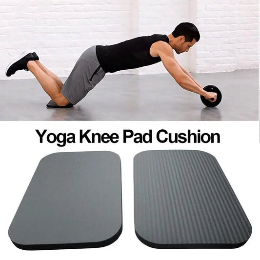 Black Yoga Knee Pad Cushion – Soft Foam Support for Knees & Elbows | Ideal for Yoga, Fitness, Gardening & Floor Workouts