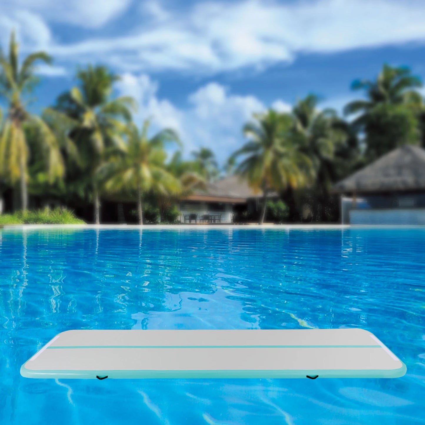13x3.2FT Inflatable Air Gymnastics Mat – PVC Tumbling Track with Electric Pump for Indoor & Outdoor Training