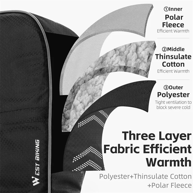 Winter Handlebar Mitts – Windproof Fleece Bicycle Gloves for MTB & Road Bikes