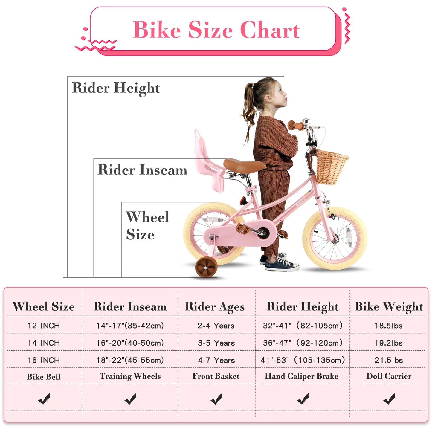 Children's bicycle 12 inch 14 inch 16 inch