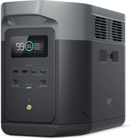 2400W Portable Power Station – Ultra-Fast Charging LFP Solar Generator, Fully Recharged in 1 Hour