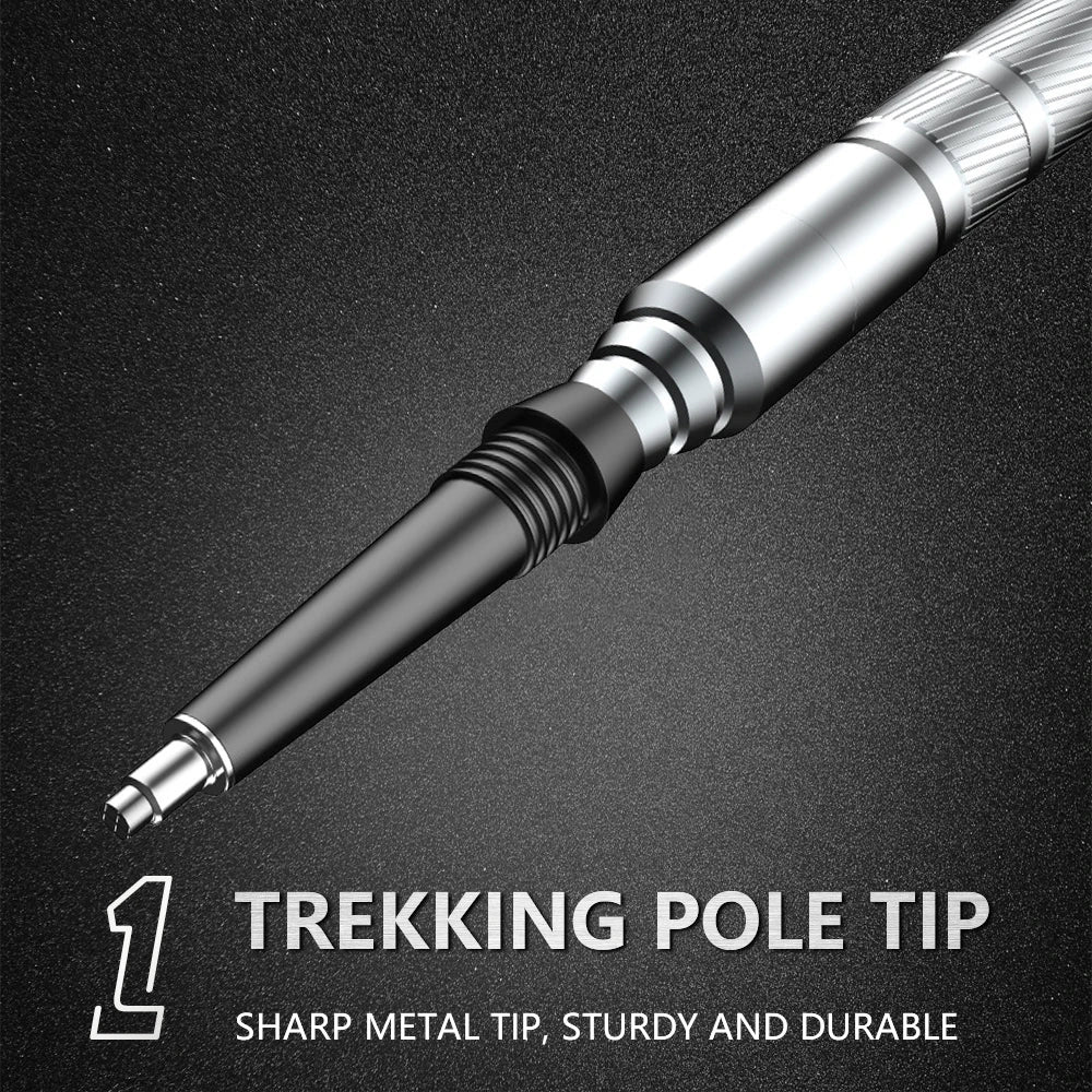 Multifunction Collapsible Trekking Poles – Lightweight Telescopic Hiking & Climbing Sticks for Walking and Mountaineering