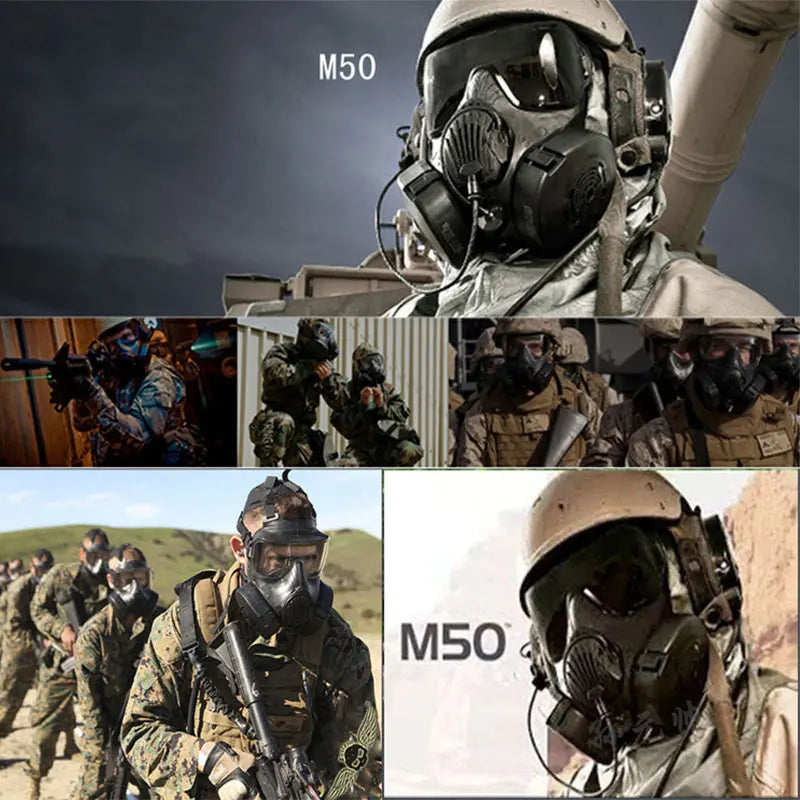 Full Face Tactical Respirator Mask – Protective Airsoft & Outdoor Combat Gear for Shooting, Riding, Hunting & Cosplay