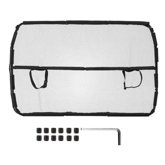 VEVOR Dog Car Barrier, Car Divider for Front Seats Vehicle, Pet Barrier with See Through Net Mesh, Universal-Fit Dog Car Barrier