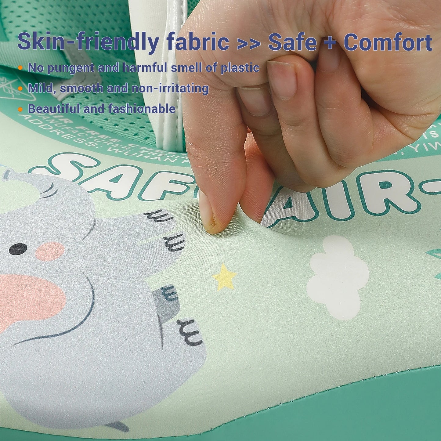 2024 Mambobaby Animal Float – Non-Inflatable Solid Baby Swim Trainer Ring for Infant Pool Safety & Water Fun