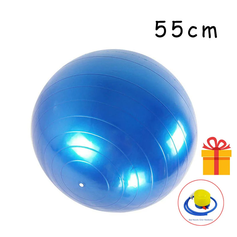 Durable PVC Yoga and Fitness Balls - Explosion-Proof Exercise Balls for Home Gym and Pilates (45cm/55cm/65cm/75cm/85cm)