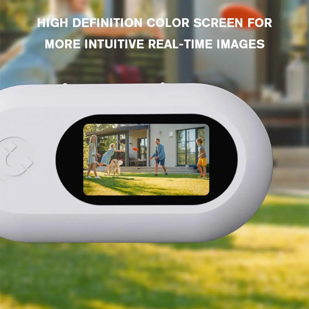 Pet Collar Camera: No WiFi Needed, 170° Wide-Angle Lens, Mini Action Camera for Outdoor Adventures & Real-Time Video Tracking