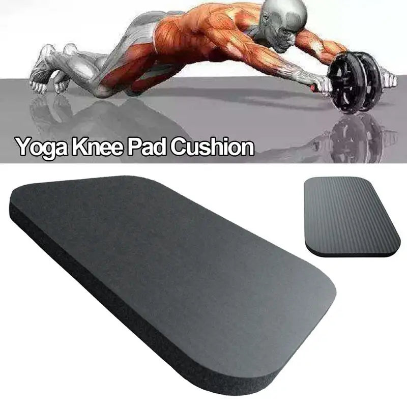 Black Yoga Knee Pad Cushion – Soft Foam Support for Knees & Elbows | Ideal for Yoga, Fitness, Gardening & Floor Workouts