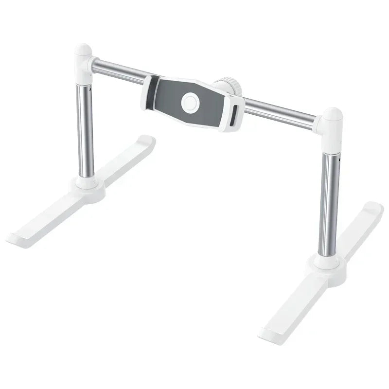 Adjustable Phone & Tablet Holder – Foldable Desktop Stand for Bed, Sofa, or Office Use