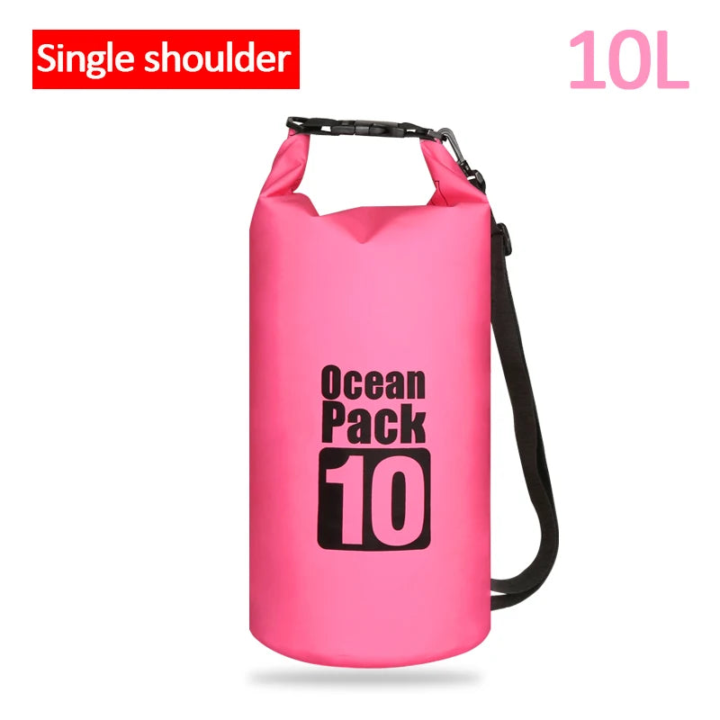 Waterproof Swimming Dry Bags: 500D Dry Sack Options in 2/5/10/15/20/30L for Boating, Fishing, Rafting