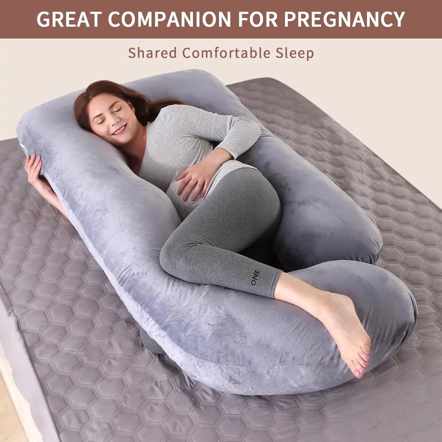 Ultimate G-Shaped Pregnancy Pillow – Full Body Maternity Support for Side Sleepers & Pregnant Women