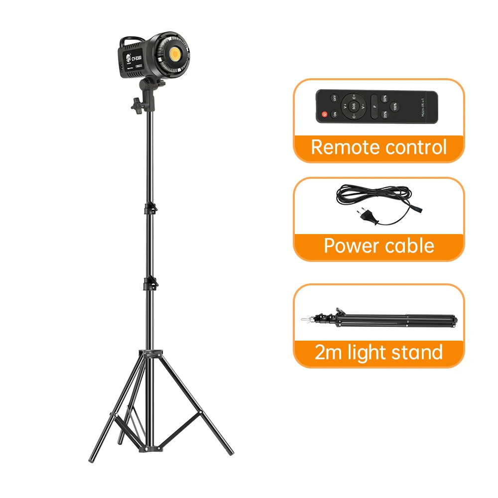 Capture Perfect Shots: 100W Daylight-Balanced LED Video Light for Photography & YouTube Live