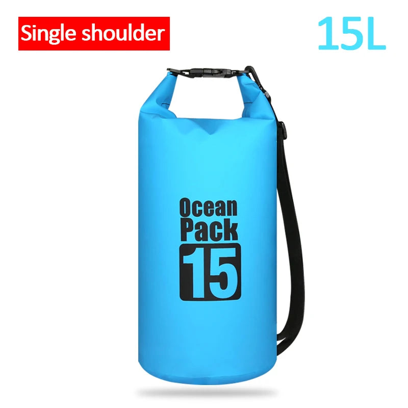 Waterproof Swimming Dry Bags: 500D Dry Sack Options in 2/5/10/15/20/30L for Boating, Fishing, Rafting