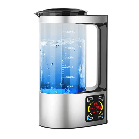 2L Electric Hydrogen Water Generator – 100–240V Ionizer Kettle with Water Filtration for Health & Wellness