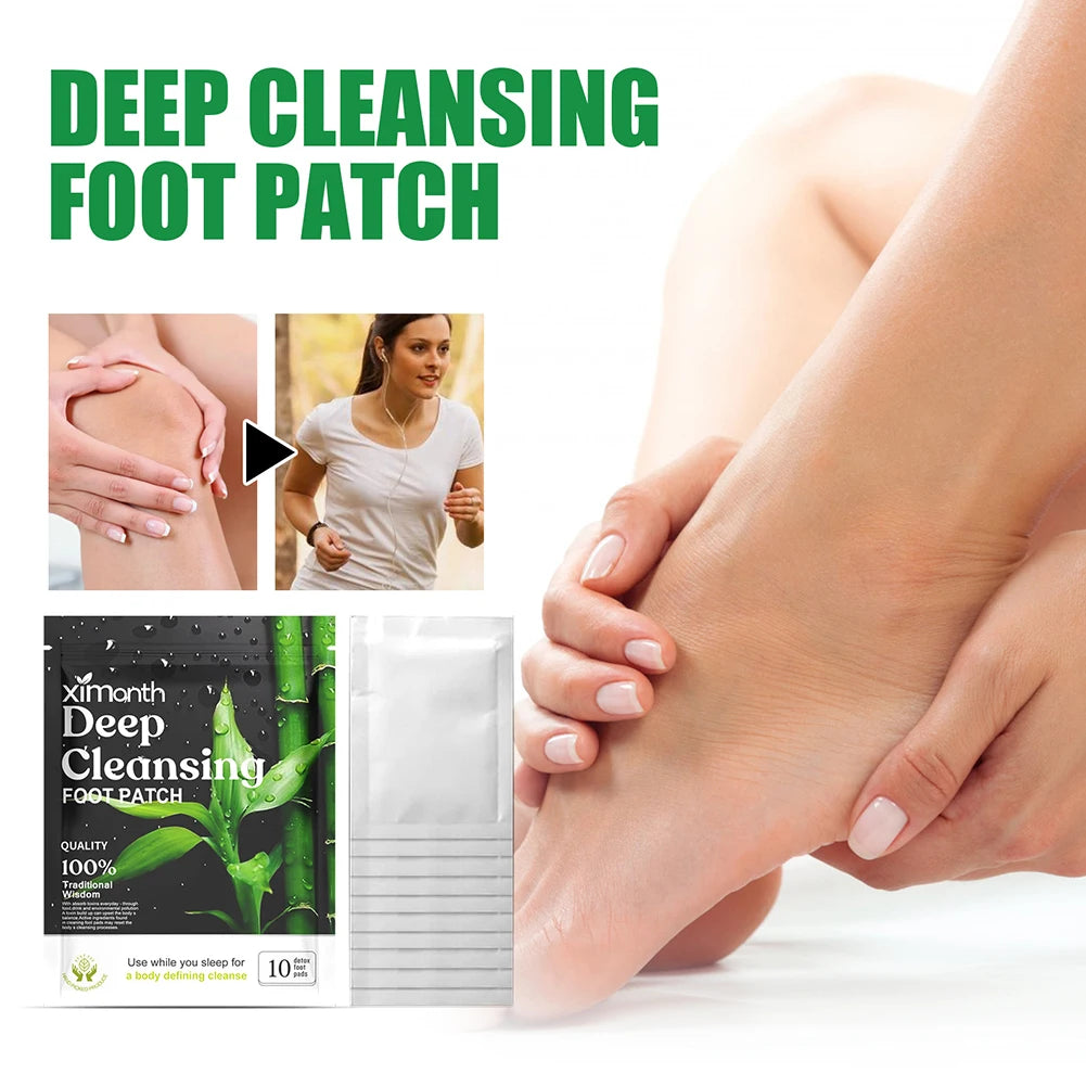 Natural Herbal Detox Foot Patches – Deep Cleansing Pads for Stress Relief, Better Sleep & Foot Care