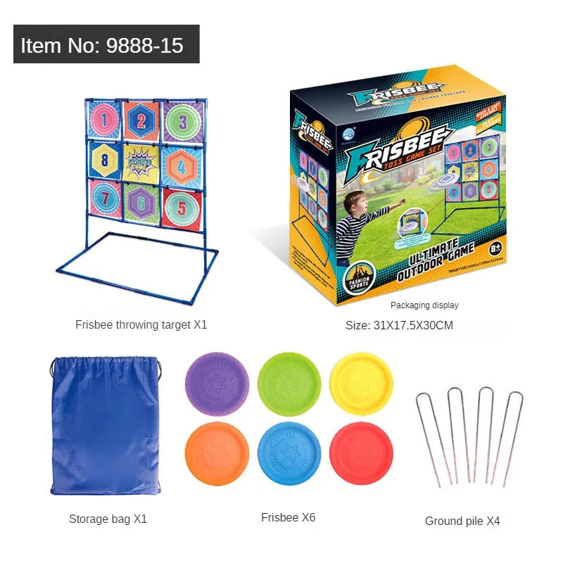 Children's Frisbee Throwing Game (8+) – Fun Indoor/Outdoor Toy for Parent-Child Interaction, Scoring, and Competitive Pairs Play, Ideal Gift!