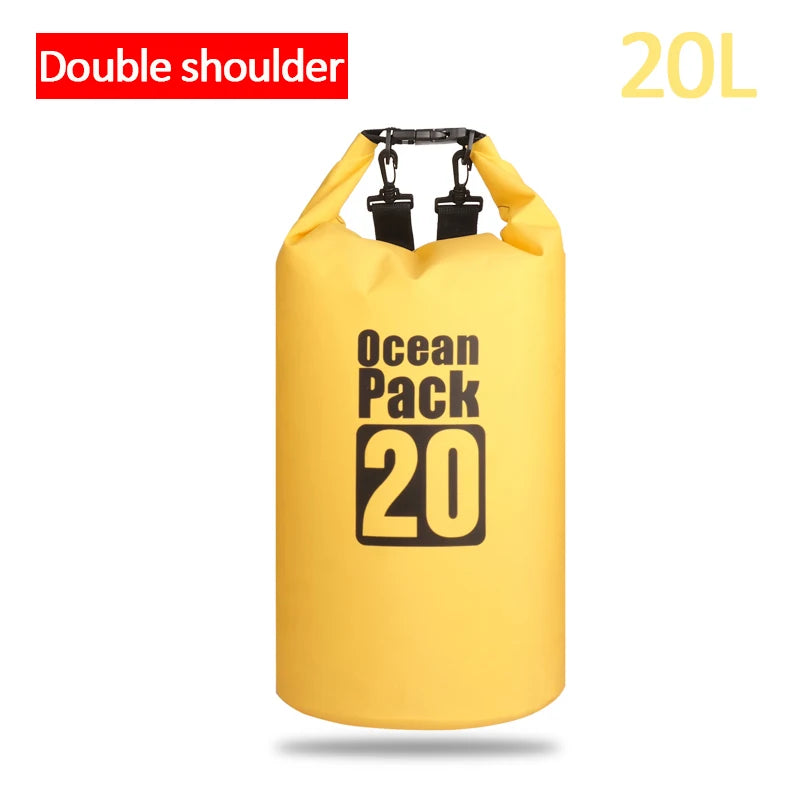 Waterproof Swimming Dry Bags: 500D Dry Sack Options in 2/5/10/15/20/30L for Boating, Fishing, Rafting