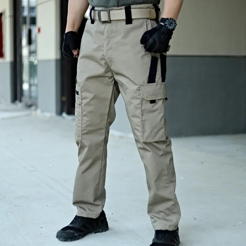 Premium Tactical Cargo Pants: Waterproof Ripstop Military-Style Men's Combat Training Trousers with Multi-Pocket Design