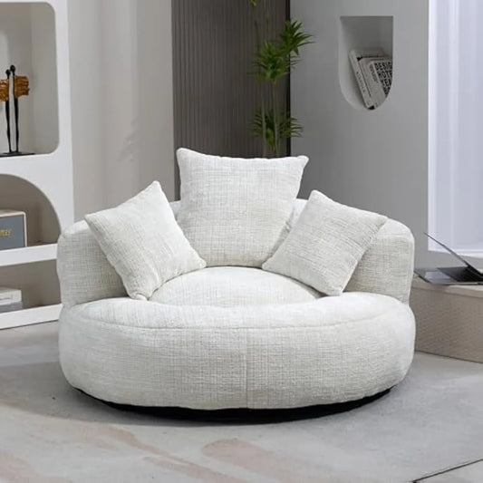 Ultimate Chill Spot: Oversized Ergonomic Bean Bag for Gaming & Lounging