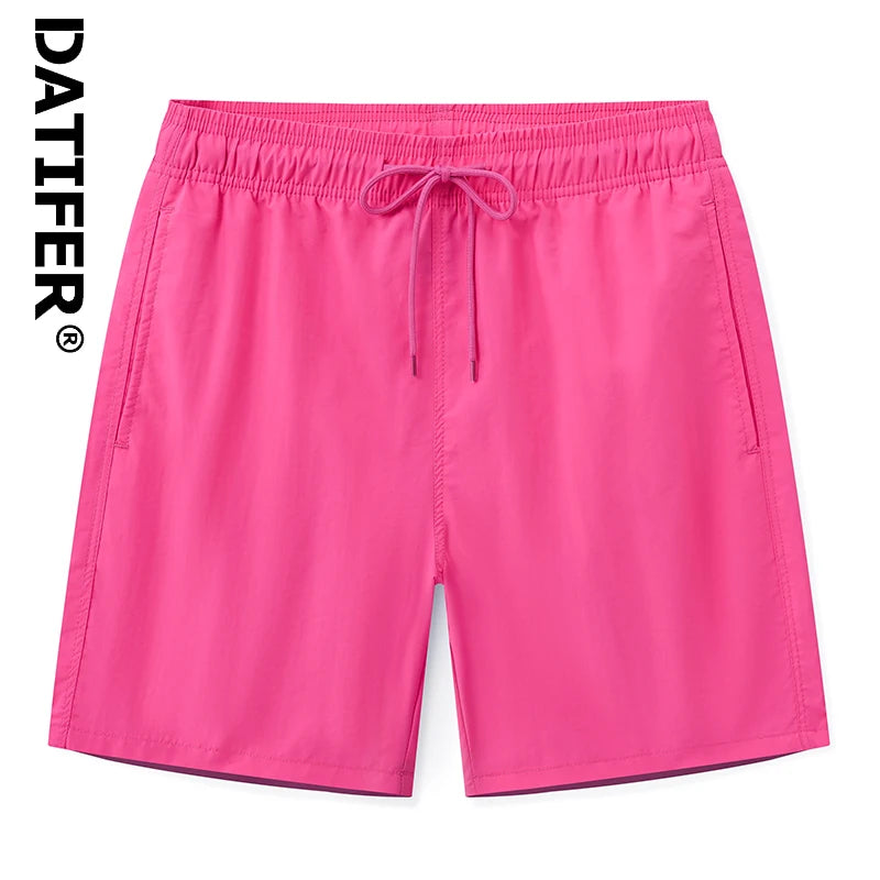 DATIFER 2025 Men’s Surf Board Shorts – Breathable Nylon Swim Trunks with Mesh Liner for Beach, Sport & Swim