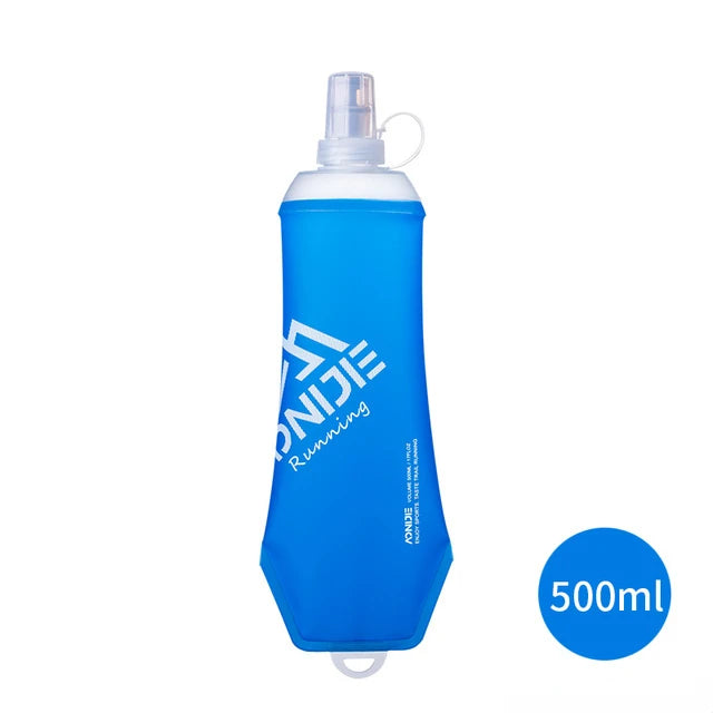 AONIJIE SD09/SD10 Soft Flask – 250ml & 500ml Folding Collapsible TPU Water Bottle, Perfect for Running, Hydration Packs, Waist Bags, & Vests