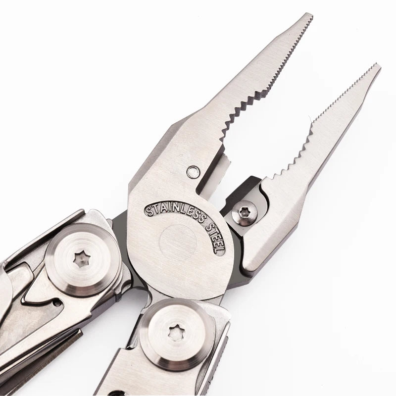 DL30 Multi-Tool Folding Pliers Set – 13-in-1 EDC Survival Gear with Knife, Scissors, Screwdrivers & More