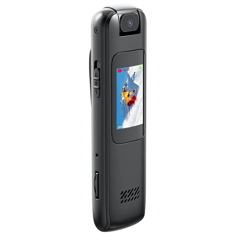 256GB Night Vision Mini Camera with Clip – 1080P HD Video + MP3 Audio Recorder + Intelligent Noise Reduction
