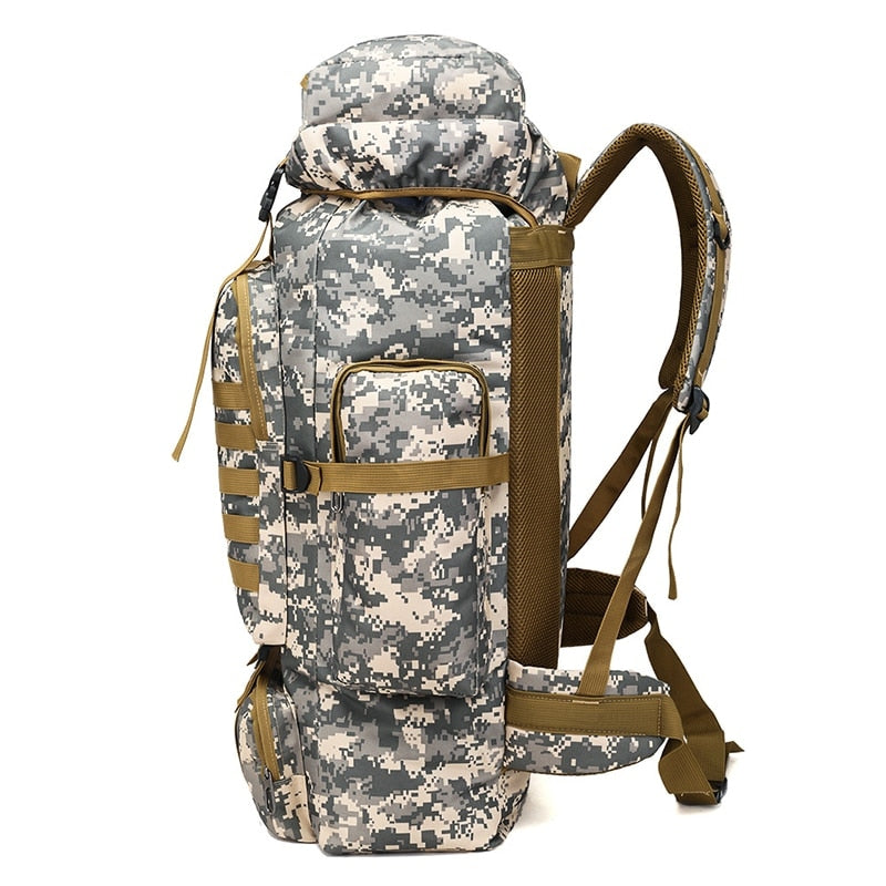 Large Capacity Camouflage Military Travel Backpack for Men: Ideal for Hiking and Waterproof for the Outdoor