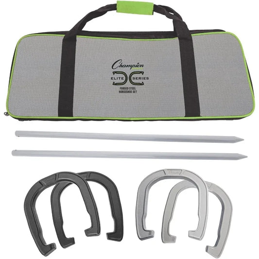 🏆 Champion Sports Horseshoe Set
🎯 Classic Lawn Game – Solid Steel Build – Backyard Fun for All Ages