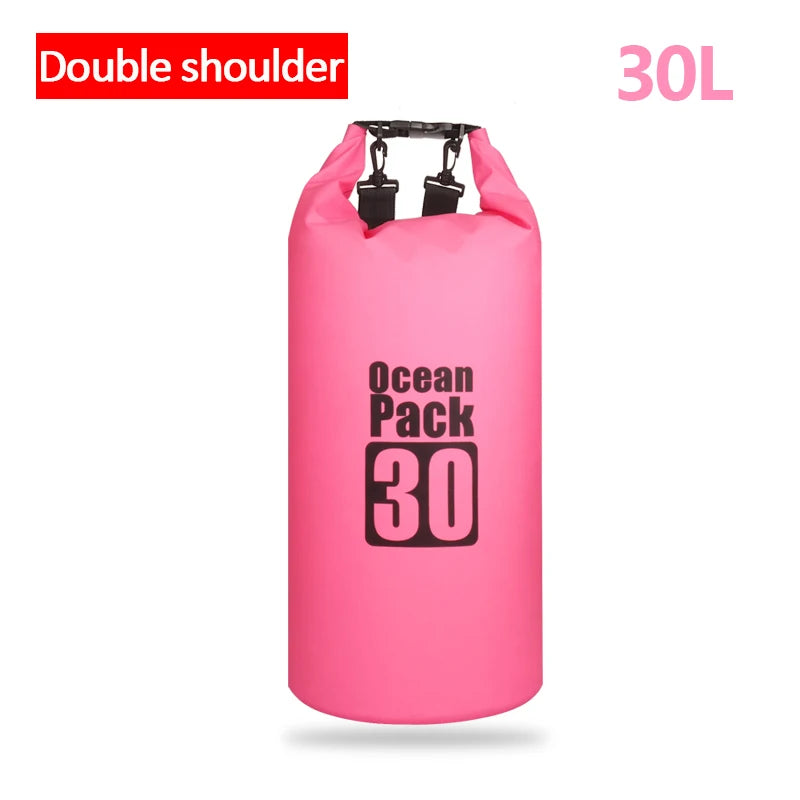 Waterproof Swimming Dry Bags: 500D Dry Sack Options in 2/5/10/15/20/30L for Boating, Fishing, Rafting