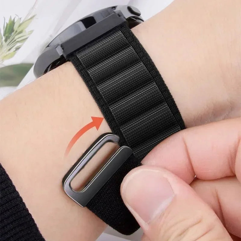 22mm Sports Alpine Loop Strap for Redmi Watch 5 Lite/Active – Nylon Comfortable Replacement Band Bracelet
