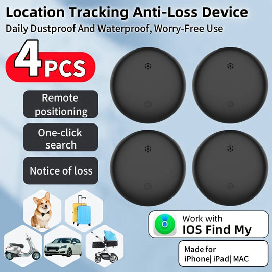 4PCS Smart iTag Global Locator GPS Tracker Works with iOS Find My APP Anti-lost Finder Locator for Keys Wallet Car Pet Luggage