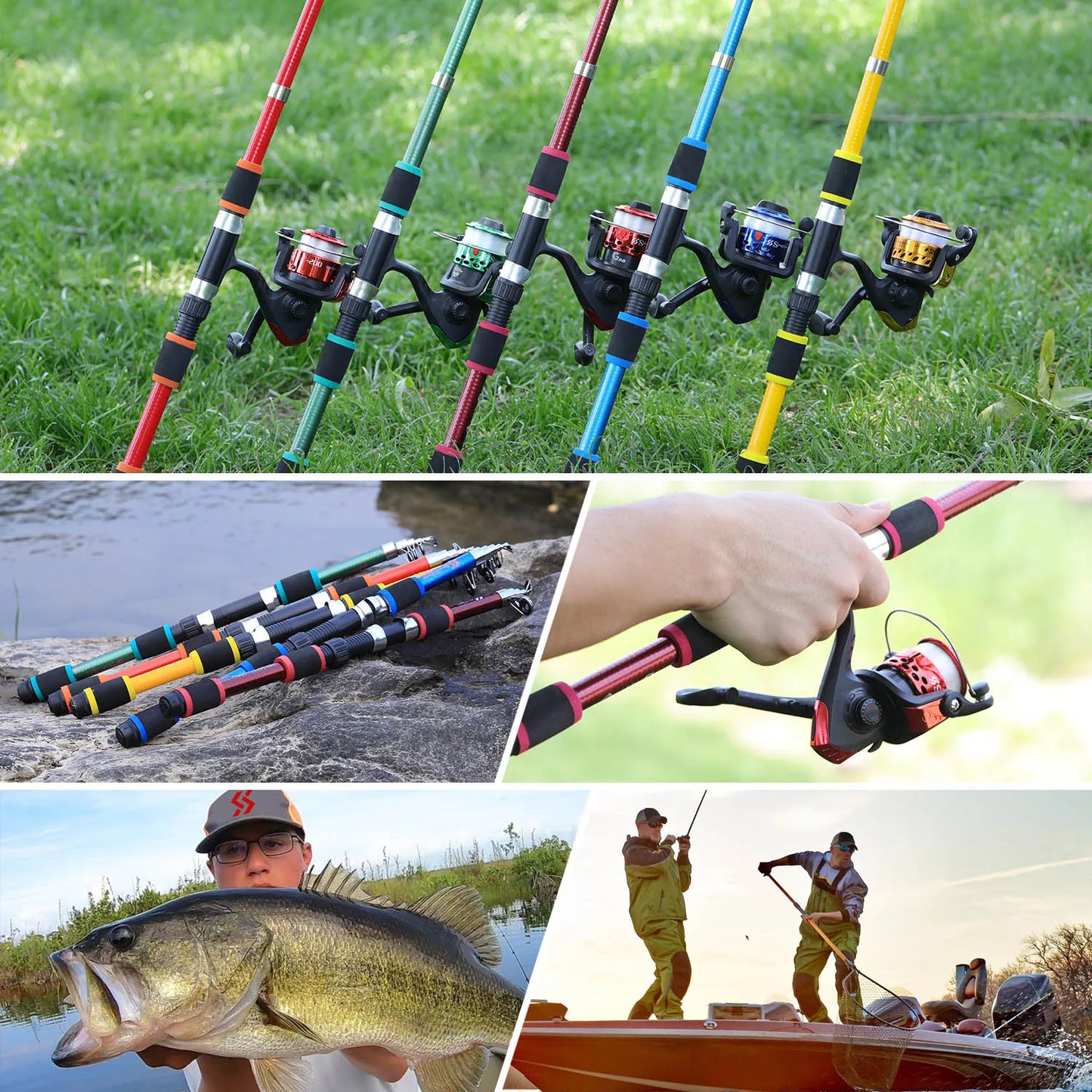 Sougayilang Telescopic Fishing Rod & Reel Combo: 1.8M Spinning Rod with 5.2:1 3BB Reel, 5kg Max Drag – Complete Fishing Kit!