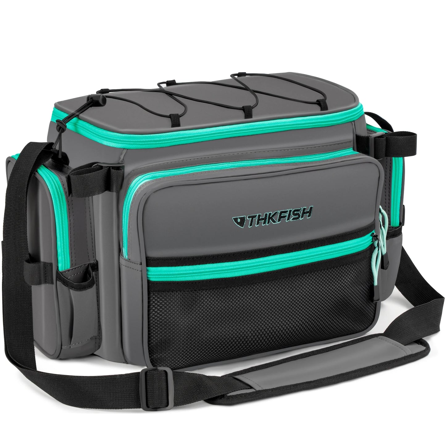 Waterproof PVC Fishing Tackle Bag – One-Shoulder Multifunctional Lure Storage Pack for Outdoor Anglers