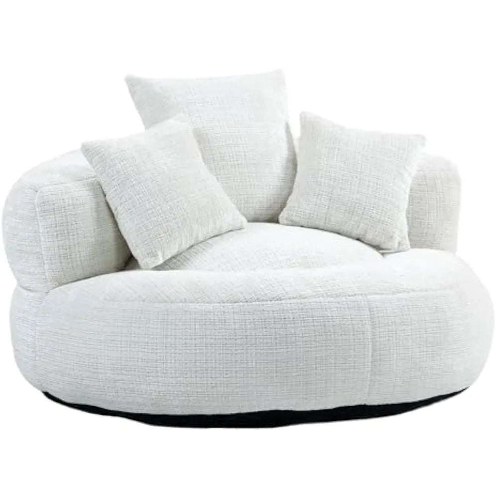 Ultimate Chill Spot: Oversized Ergonomic Bean Bag for Gaming & Lounging