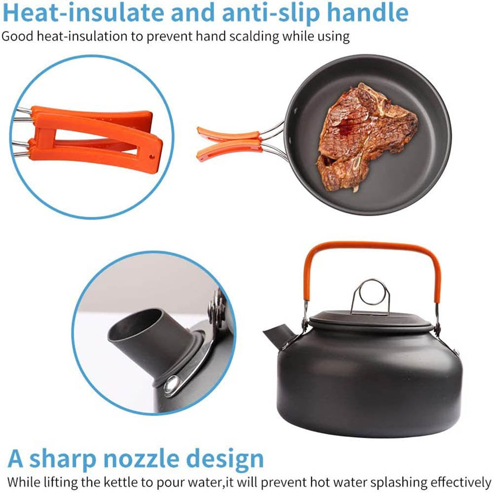 Lightweight Aluminum Camping Cooking Kit: Essential Outdoor Equipment